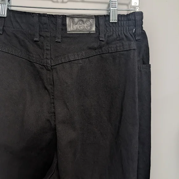 Vintage NWOT Lee Black Baggy Denim Jeans - Picture 6 of 8